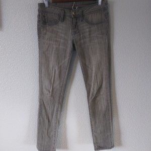 Genetic Denim The Shane Light Grey (silver) Size 25 Skinny Jeans